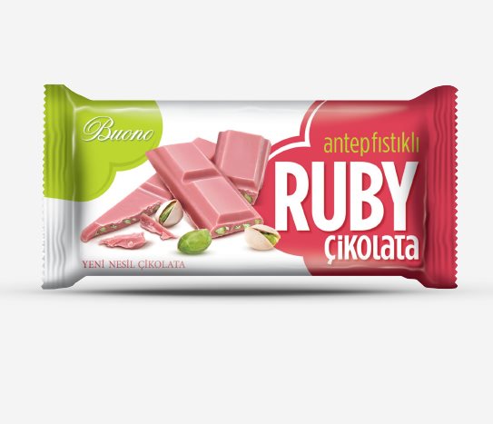 Bim Antep Fıstıklı Ruby Çikolata 